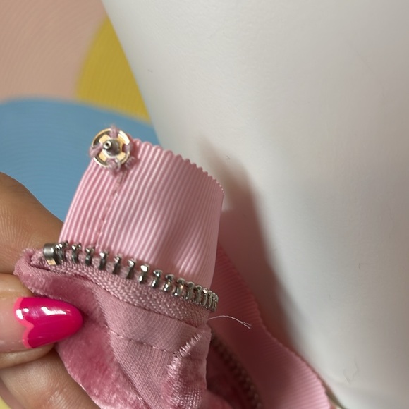 For Love and lemons Velvet pink heart Dress Theresa Mini Dress NWT - Picture 14 of 14